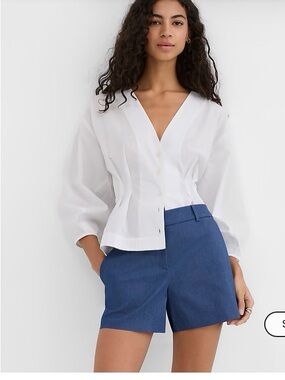 LOFT Riviera refined denim shorts